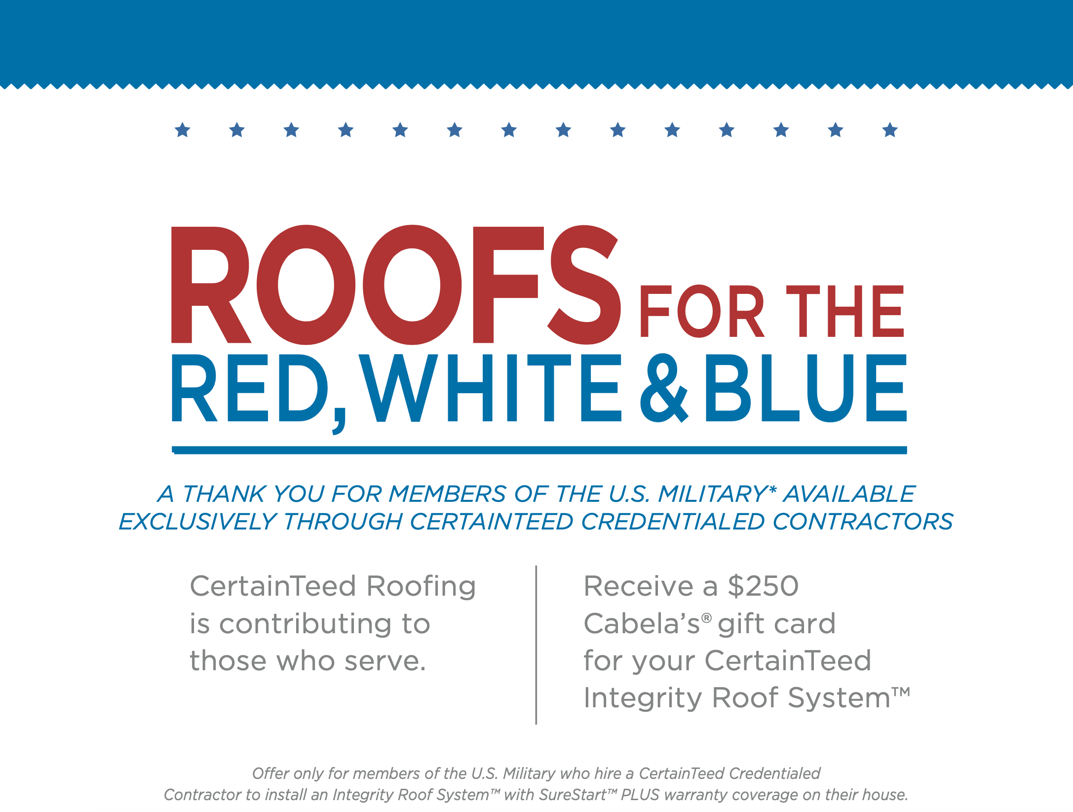 Roofs for the Red White and Blue (Details)