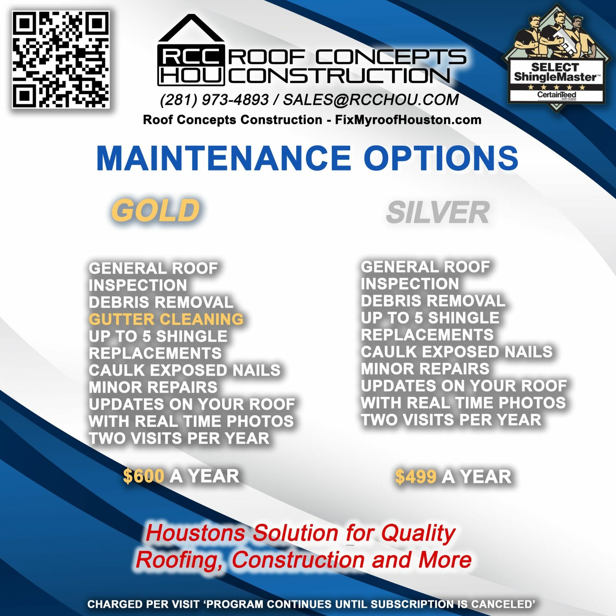 Maintenance Options