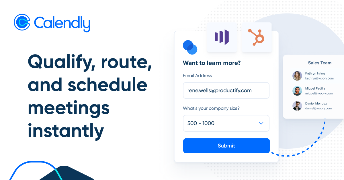 Qualify, route, and schedule meetings instantly